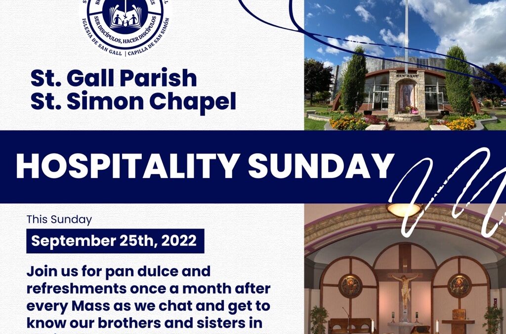 Hospitality Sunday