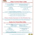 Religious Education Registrations for 2023-2024