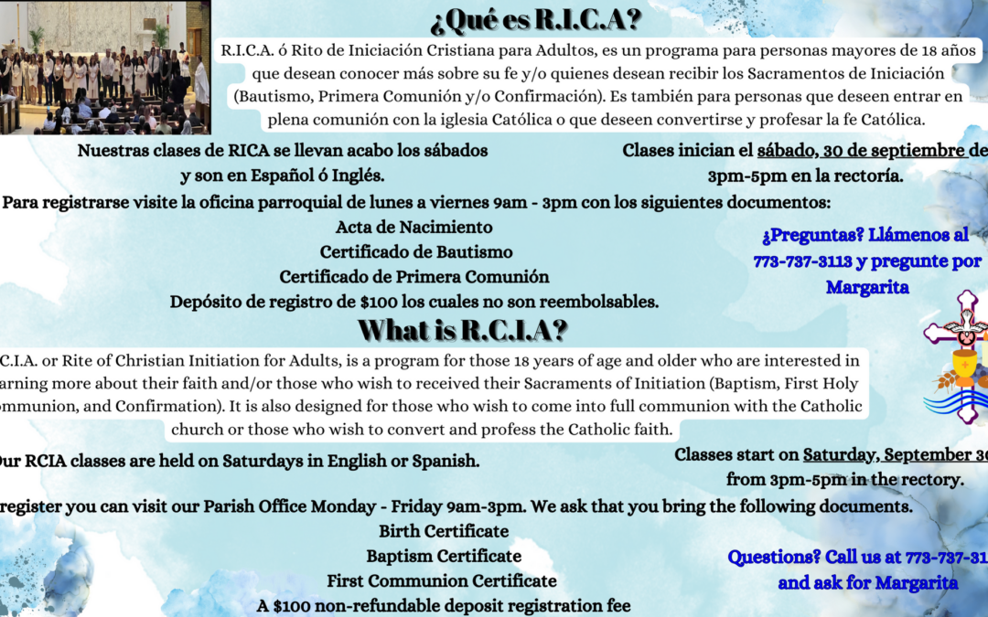 RCIA Registrations