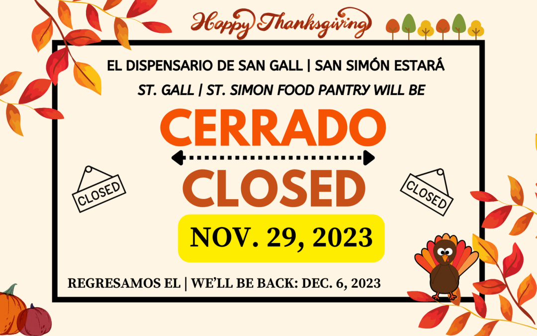 Food Pantry Closed