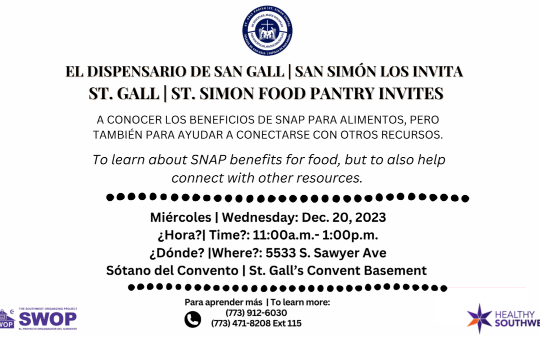 SWOP at our Food Pantry