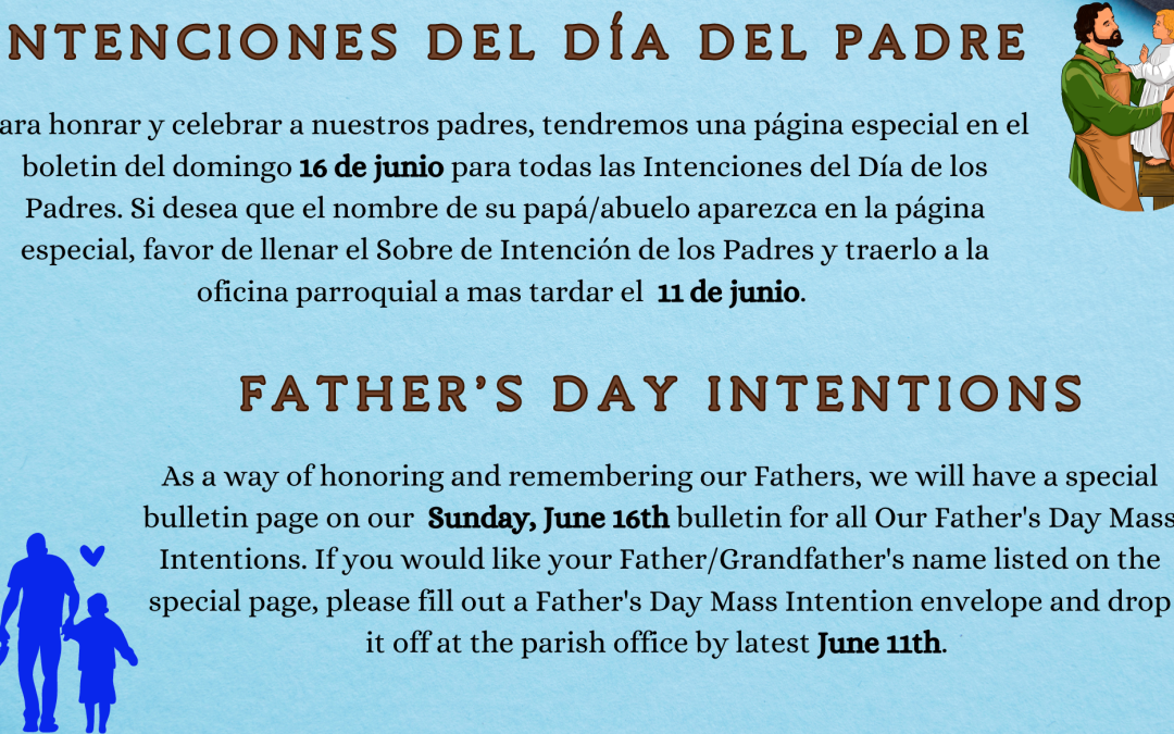 Father’s Day Intentions