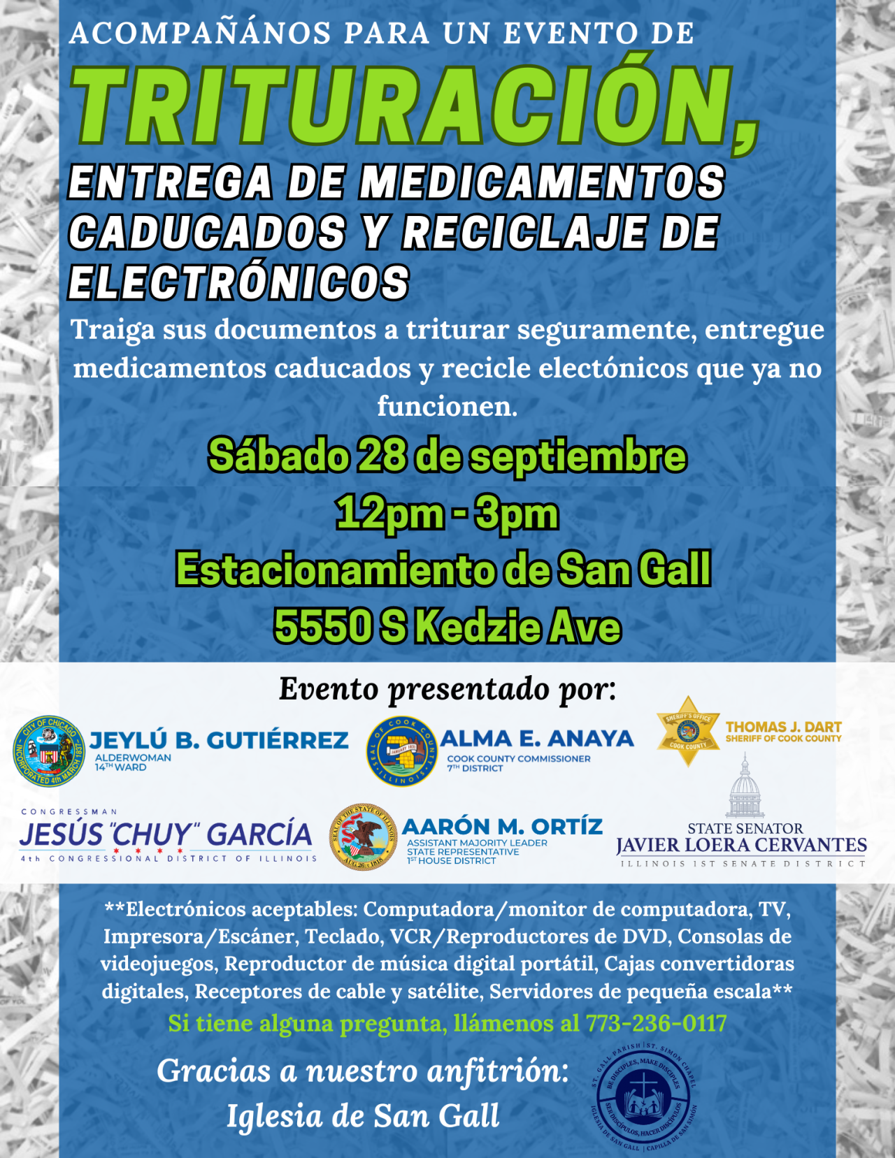 Shredding Event St. Gall Parish St. Simon Chapel