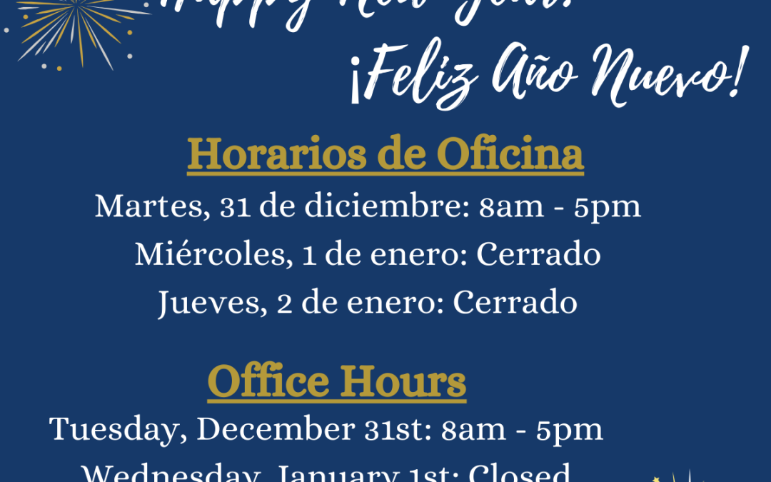 Office Hours for New Years