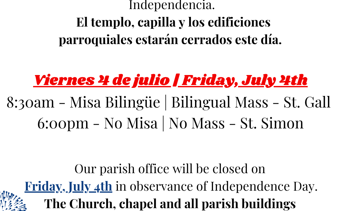 Closed – Fourth of July
