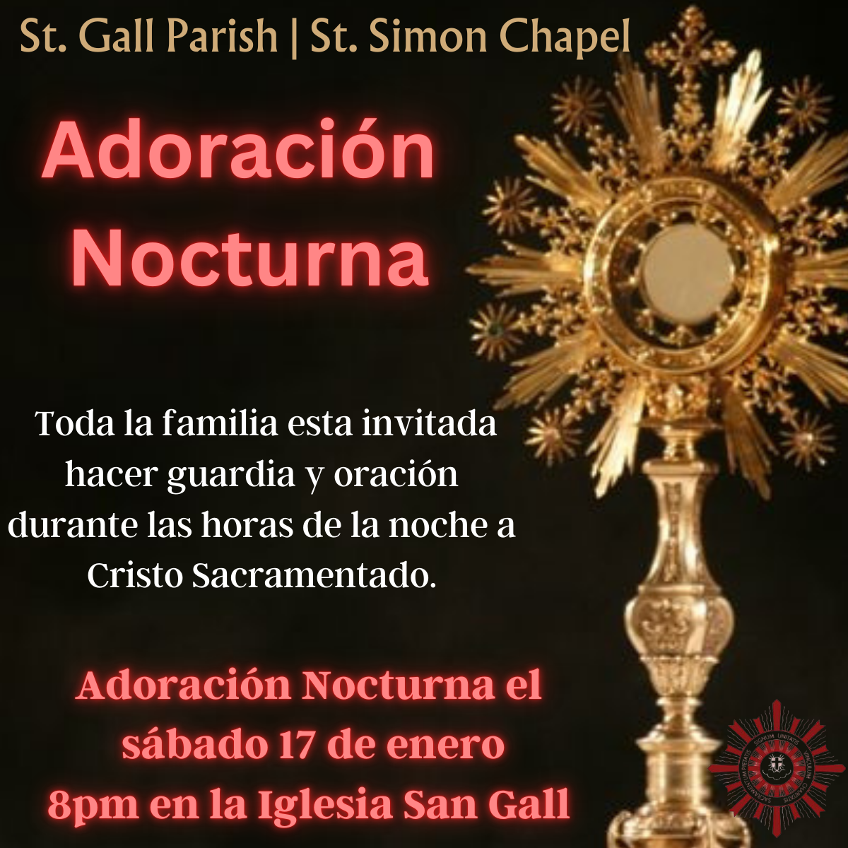 Adoración Nocturna – Enero