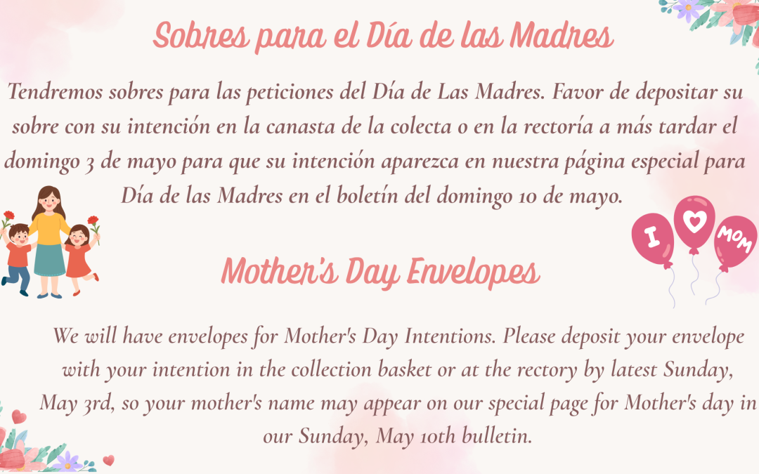 Mother’s Day Envelopes