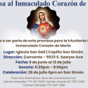 Promesa al Inmaculado Corazon de Maria